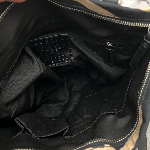 COACH ZEBRA NYLON TOTE/ SHOULDER BAG - Picture 7 of 7